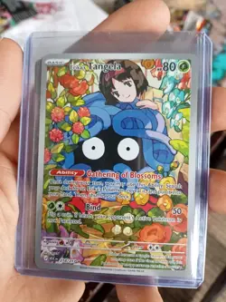 Pokemon TCG Erika's Tangela Full Art Holo 218/217 Scarlet & Violet 80 HP - Image 1