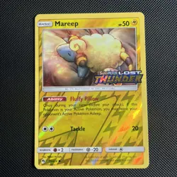 Pokemon Mareep 75/214 Sun & Moon Lost Thunder Stamped - LP - Image 1