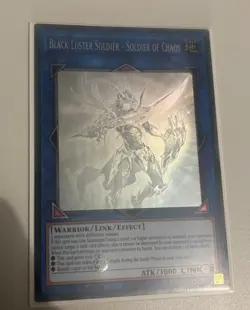 YUGIOH 1st Ed GFTP-EN132 GHOST RARE BLACK LUSTER SOLDIER - SOLDIER OF CHAOS - Image 1