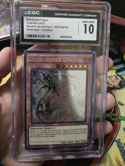 Yugioh CGC 10 Dark Armed Dragon GFP2-EN179 Ghost Rare 1st Edition *0095 - Image 1