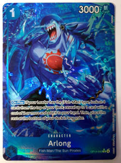 Arlong - One Piece The Azure Sea's Seven - Alt Art Rare - OP14-042 NM - Image 1