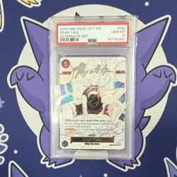 Namco Gear Two Alternate Art Foil OP11-080 A Fist of Divine Speed PSA 10 - Image 1
