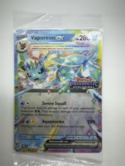 Pokemon Vaporeon EX 023/131 Prismatic Evolutions Promo Holo 280 HP - Image 1