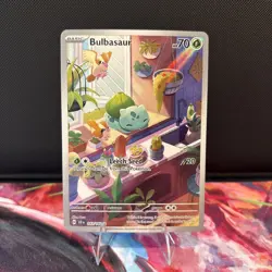 Pokemon Bulbasaur 143/142 SV07: Stellar Crown Illustration Rare Full Art Holo - Image 1
