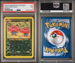 2001 Pokemon Vileplume Southern Islands Reverse Holo Promo #17 PSA 7 - Image 3