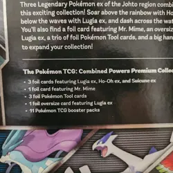 2024 Pokemon Combined Powers Premium Collection New Box 11 Booster Packs Lugia - Image 5
