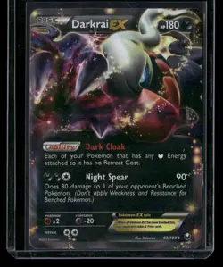 Pokemon Dark Explorers 63/108 Darkrai EX - LP - Image 1