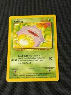 Koffing 51/102 - Pokemon Base Set Unlimited (1) - Image 1