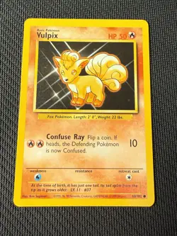 Vulpix 68/102 - Pokemon Base Set Unlimited (1) LP - Image 1