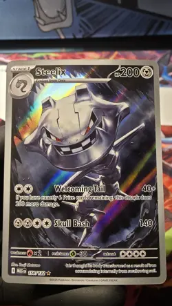 Pokemon TCG Steelix #150/132 Mega Evolutions Illustration Rare Full Art NM - Image 1