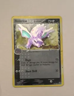 Pokemon Dragon Frontiers Holo 35/101 "Nidorino (Delta Species)" (Stamped) - Image 1