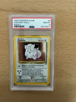 Clefairy – Base Set 2 Holo #6 PSA 8 NM-MT (2000 Pokemon WOTC) - Image 2