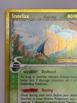 Snorlax Delta Species 10/101 EX Dragon Frontiers Holo Pokemon 2006 STAMPED - LP - Image 4