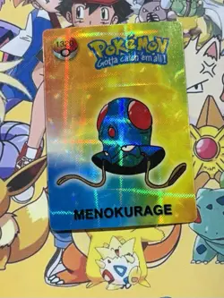 Pokemon Vintage Pocket Monsters Vending HOLO Prism Sticker 1998 Nintendo Japan - Image 1
