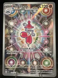 Pokemon Medicham 241/217 Ascended Heroes Full Art Holo Stage 1 120 HP 150 - Image 1