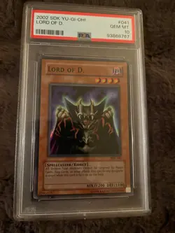 Yugioh Lord of D. 2002 SDK-041 Starter Deck Kaiba PSA 10 - Image 1