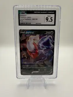 Pokemon TCG Darkrai v Astral Radiance Holo Ultra Rare Card 098/189 CGC 9.5 Mint+ - Image 1