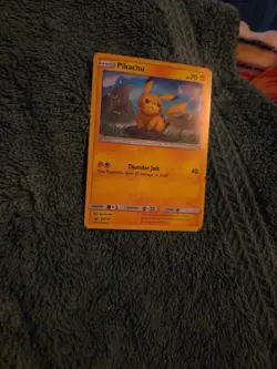 Pokemon Pikachu 2019 Sun & Moon Black Star Promo Holo Card SM183 LP Condition - Image 2