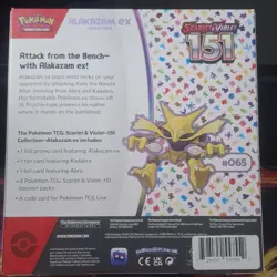 Pokemon TCG 151 Alakazam EX Box w/ Promo Cards & Booster Packs - Image 2