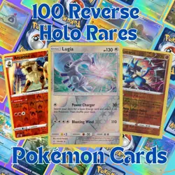 100x Reverse Holo Rare Pokemon Cards Lot - NM - No Dupes - All Rares Only - Image 1