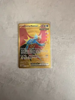 Roaring Moon ex SAR 262/182 Paradox Rift Pokemon Card Gold Secret Rare MINT - Image 1