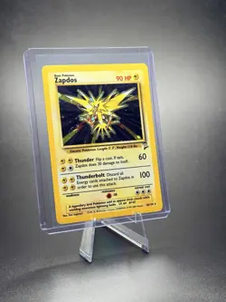 Pokemon Zapdos Fossil 15/62 Holo Rare Unlimited 80 HP Trading Card 1999 - Image 1