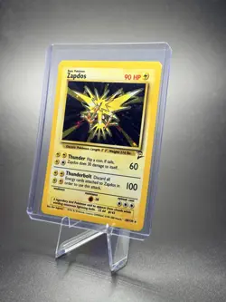 Pokemon Zapdos Fossil 15/62 Holo Rare Unlimited 80 HP Trading Card 1999 - Image 2