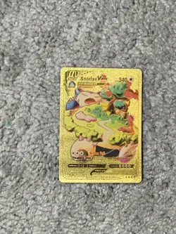 Snorlax VMax HP340 G-Max Fall Rare Gold Accent Foil Fan Art Card - Image 1