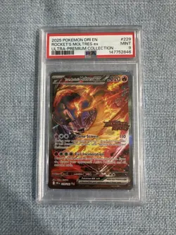 Pokemon TCG Team Rockets Moltres EX Card #229 PSA 9 Mint Promo With Stamp - Image 1