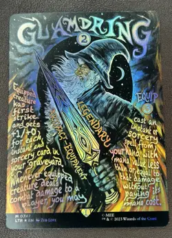 Glamdring (Borderless) Universes Beyond: the LotR Tales of Middle-Earth Foil - Image 1