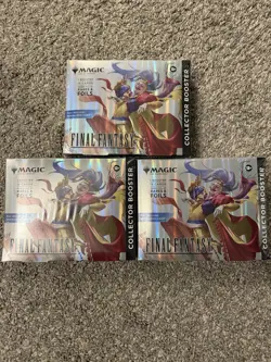 3 Magic The Gathering MTG Final Fantasy Collector Booster, Sealed Box is Worn - Image 1