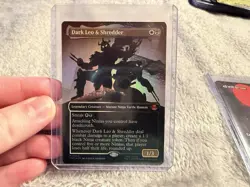 Dark Leo & Shredder (Borderless) Teenage Mutant Ninja Turtles Foil - Image 1