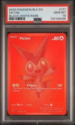 PSA 10 Victini #171 Pokemon Black Bolt - Image 1
