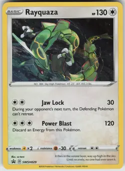 Rayquaza Holo SWSH029 Promo SWSH: Sword & Shield Promo Cards Promo - Image 1