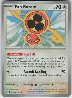 Fan Rotom (Master Ball Pattern) 085/131 SV: Prismatic Evolutions Pokemon - Image 1