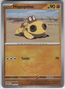 Hippopotas (Master Ball Pattern) 052/131 SV: Prismatic Evolution Pokemon - Image 1