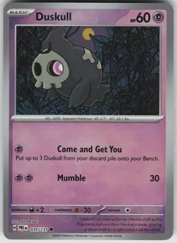 Duskull (Master Ball Pattern) 035/131 SV: Prismatic Evolutions Pokemon - Image 1