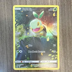 Pokemon Turtwig Full Art Ultra Rare Holo GG31/GG70 Crown Zenith 80 HP Basic - Image 1