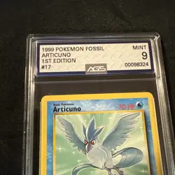 1999 POKEMON FOSSIL SET 1ST EDITION #17 ARTICUNO PSA 9 - Image 3