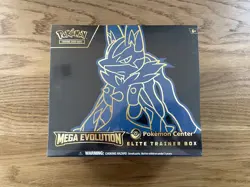 Pokemon TCG Mega Evolution Pokemon Center ETB Lucario Elite Trainer Box SEALED - Image 1