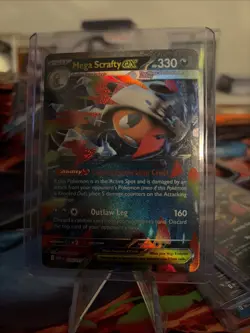 Mega Scrafty EX Pokemon TCG ASCEN 135/217 Full Art Holo 330 HP 160 Attack - Image 1
