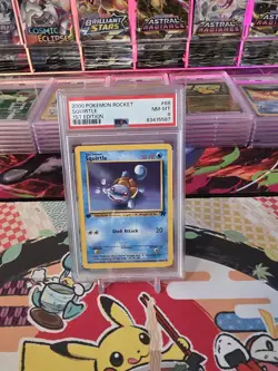 2000 POKEMON ROCKET 1ST EDITION #68 SQUIRTLE NM-MT PSA 8 - Image 3