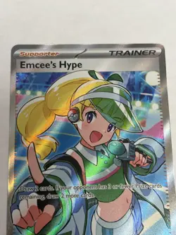 Pokemon 2025 SV Destined Rivals Emcee’s Hype 220/182 Ultra Rare Full Art NM - Image 3