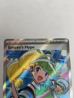 Pokemon 2025 SV Destined Rivals Emcee’s Hype 220/182 Ultra Rare Full Art NM - Image 5