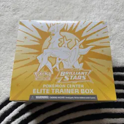 POKEMON TCG BRILLIANT STARS POKEMON CENTER ELITE TRAINER BOX *FACTORY SEALED* - Image 1