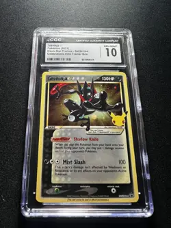 Pokemon Greninja Gold Star 25th Anniversary Black Star Holo Promo SWSH144 CGC 10 - Image 1