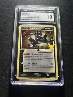 Pokemon Greninja Gold Star 25th Anniversary Black Star Holo Promo SWSH144 CGC 10 - Image 3