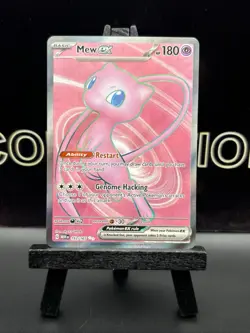 Pokemon TCG Mew Ex 193/165 Scarlet & Violet 151 Full Art Holo Rare 2023 NM - Image 2