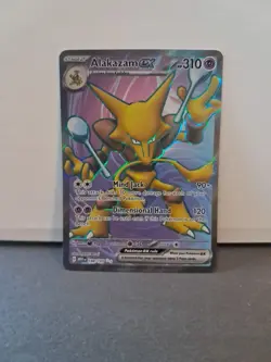 Pokemon TCG Alakazam EX 188/165 S&V 151 Ultra Rare Card NM Condition - Image 1