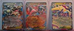 Pokemon English Mega Evolution ex Lot of 3 cards: Kangaskhan, Lucario, Manectric - Image 1